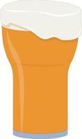 bicchiere di freddo leggero birra vettore illustrazione