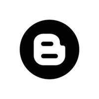 blogger logo, blogger icona gratuito vettore