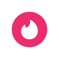 Tinder App logo vettore, Tinder App icona gratuito vettore