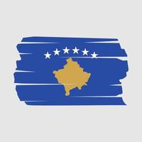 pennello bandiera kosovo vettore