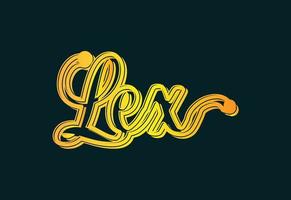 lex lettera logo e icona design modello vettore