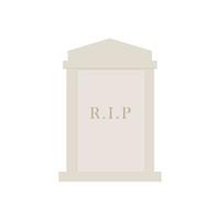 pietra sepolcrale piatto design illustrazione isolato su bianca sfondo. lapide icona per cimitero e cimitero illustrazione vettore