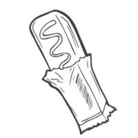 mano disegnato vettore schizzo di cioccolato isolato su un' bianca