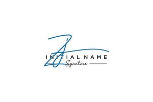 iniziale zj firma logo modello vettore. mano disegnato calligrafia lettering vettore illustrazione.