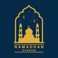 Ramadan logo vettore, Ramadan aviatore Immagine con modello illustrazione vettore