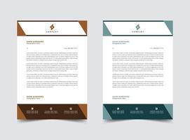 professionale carta intestata modello design vettore illustrazione