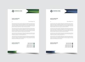 professionale carta intestata modello design vettore illustrazione