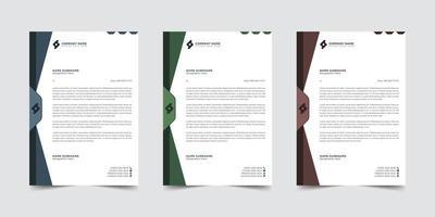 professionale carta intestata modello design vettore illustrazione