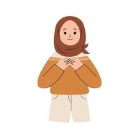 musulmano donna illustrazione vettore