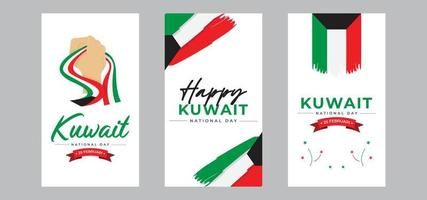 Kuwait nazionale giorno design modello vettore