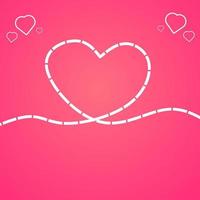 semplice amore sfondo con strisce per concetto design contento San Valentino giorno vettore