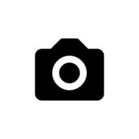 telecamera icona semplice design nel bianca sfondo vettore