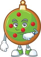 verde Natale palla biscotti vettore