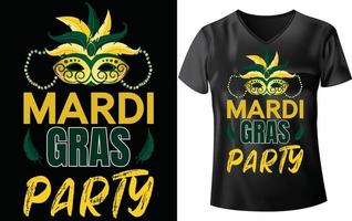 mardi gras maglietta design vettore