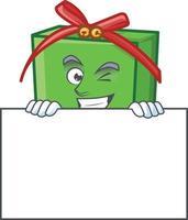 verde regalo scatola vettore