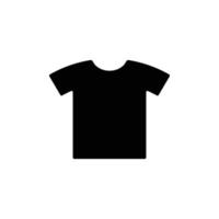 eps10 nero vettore t camicia solido arte astratto icona o logo isolato su bianca sfondo. unisex camicia simbolo nel un' semplice piatto di moda moderno stile per il tuo sito web disegno, e mobile App
