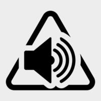 icona dell'altoparlante audio su sfondo bianco vettore