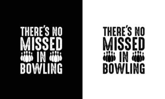 bowling citazione t camicia disegno, tipografia vettore