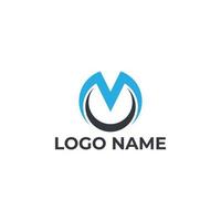 vettore creativo lettera m logo design concetto