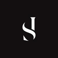 vettore logo monogramma lettere ds lusso stile
