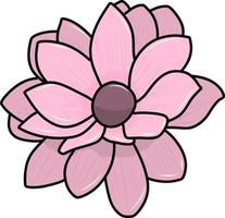 fioritura fiore cartone animato illustrazione vettore