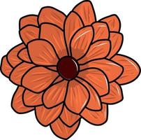 fioritura fiore cartone animato illustrazione vettore