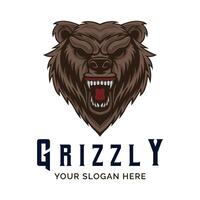 orso logo. grizzly orso logo design vettore modello