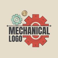 pendenza meccanico ingegneria logo modello vettore