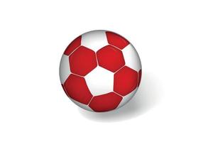 gratuito vettore tacchino bandiera calcio sfera. vettore rosso e bianca calcio sfera.
