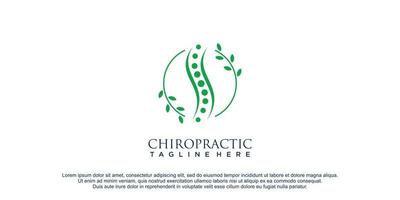 spinale cura logo con creativo unico design concetto icona vettore illustrazione