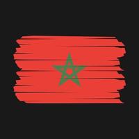 pennello bandiera marocco vettore