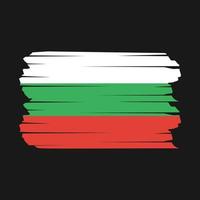 pennello bandiera bulgaria vettore