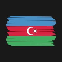 pennello bandiera azerbaigian vettore