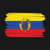 pennello bandiera colombia vettore