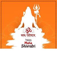 maha shivratri indiano tradizionale Festival celebrazione sfondo vettore