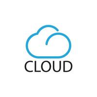 vettore logo cloud