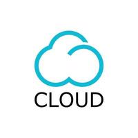 vettore logo cloud