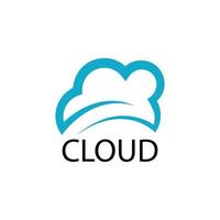 vettore logo cloud