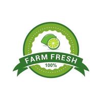 lime frutta logo vettore modello