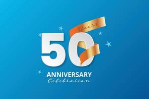 50 anni anniversario logo illustrazione modello design vettore