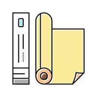 illustrazione vettoriale dell'icona del colore della pergamena
