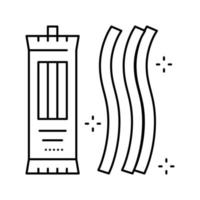 cannucce gelatina caramella gommoso linea icona vettore illustrazione