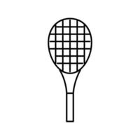 illustrazione vettoriale dell'icona della linea di tennis della racchetta