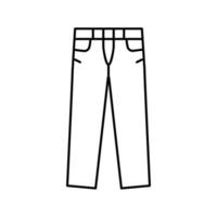 denim pantaloni uomo linea icona vettore illustrazione