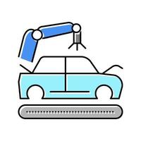 applicare Primer su auto corpo colore icona vettore illustrazione