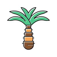 illustrazione vettoriale dell'icona del colore della palma