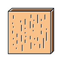 illustrazione vettoriale dell'icona del colore dei legnami compreg