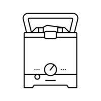 friggitrice Patata linea icona vettore illustrazione