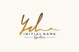 iniziale yd firma logo modello vettore. mano disegnato calligrafia lettering vettore illustrazione.