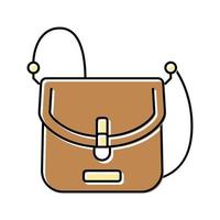 borsa Borsa donna colore icona vettore illustrazione
